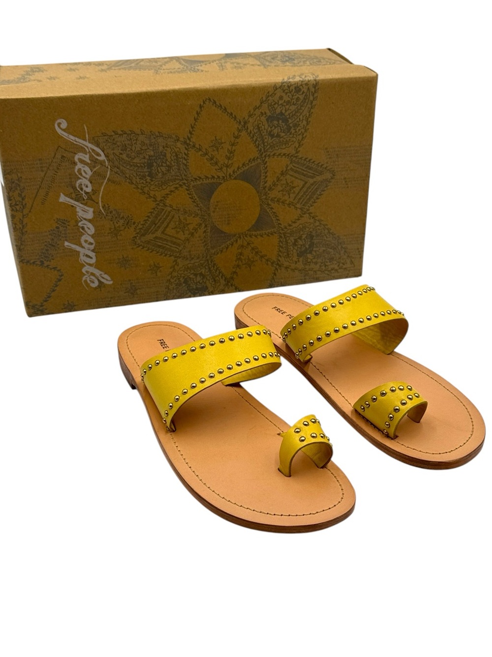 Free People Amelie Tiny Stud Slide Sandals Size 8